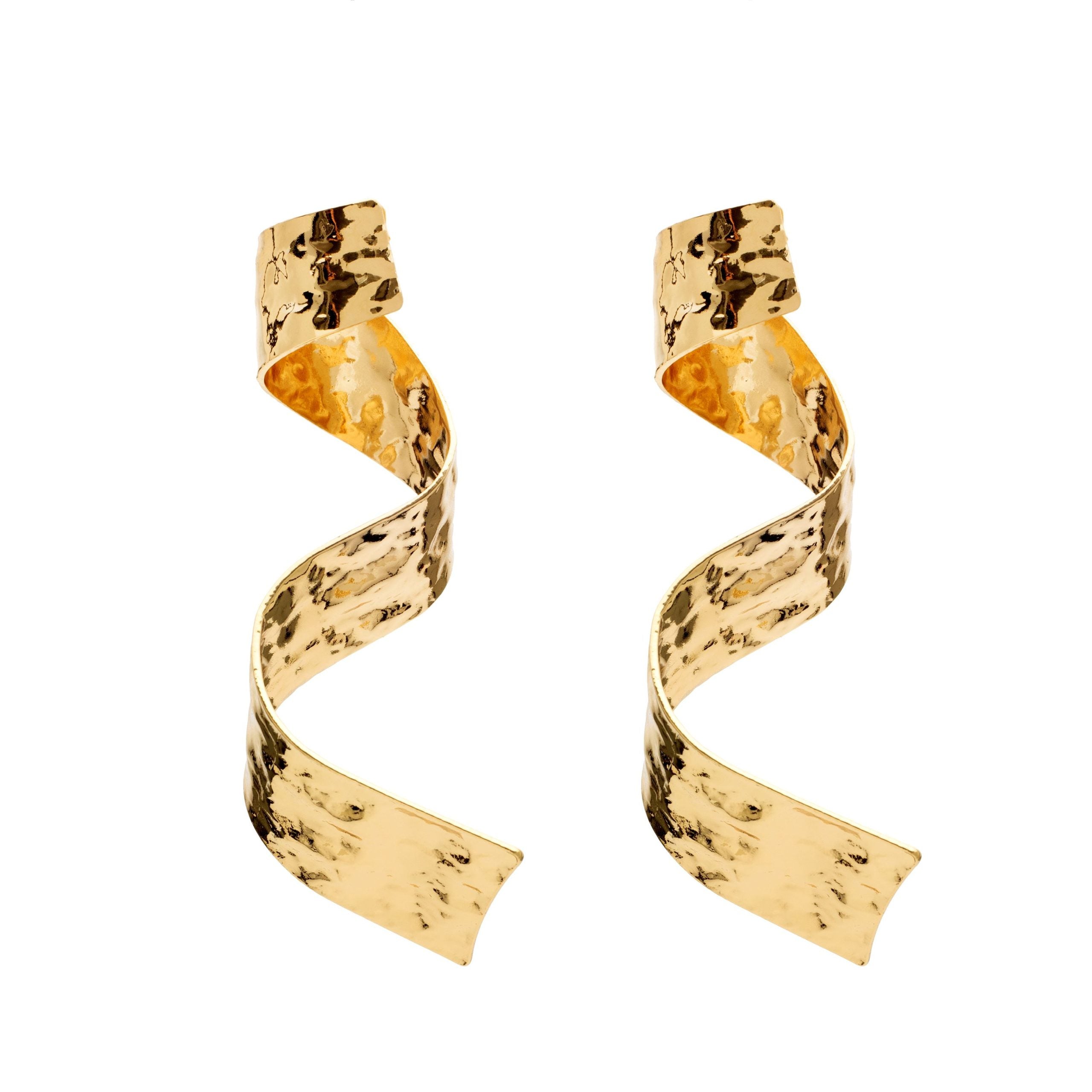 Helix Sculpt Drop Earrings