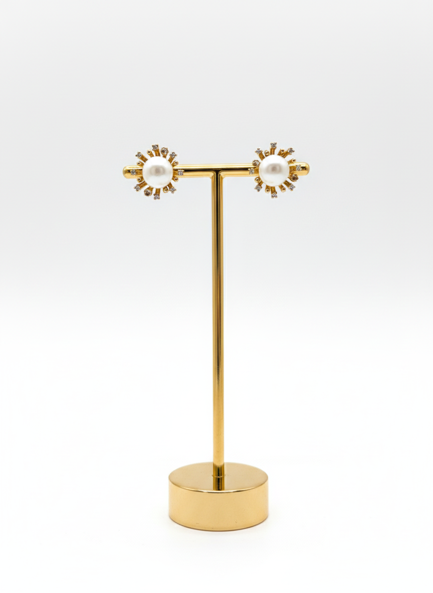 Aurielle Pearl Stud Earrings