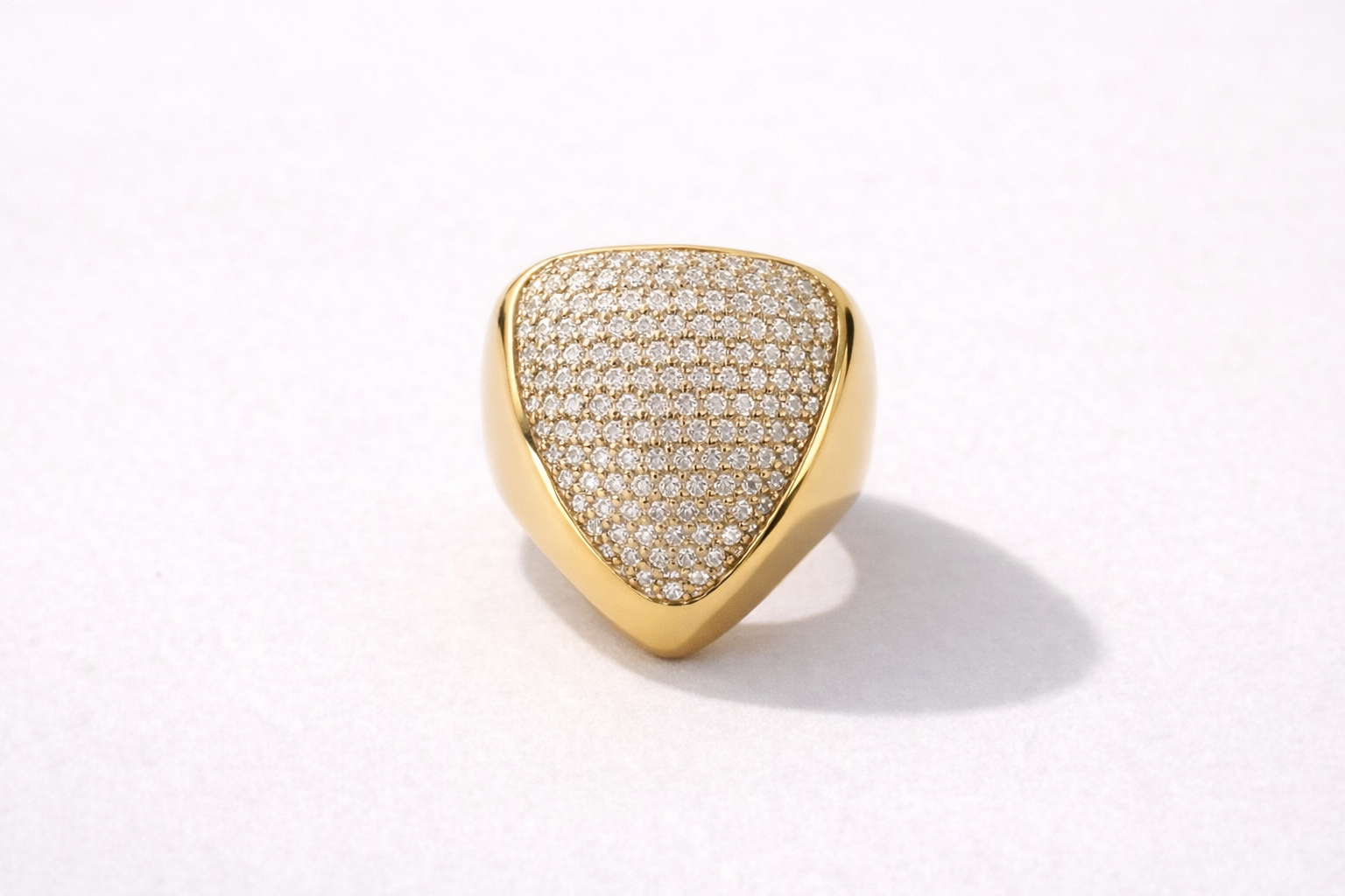 Eterna Facet Pavé Ring