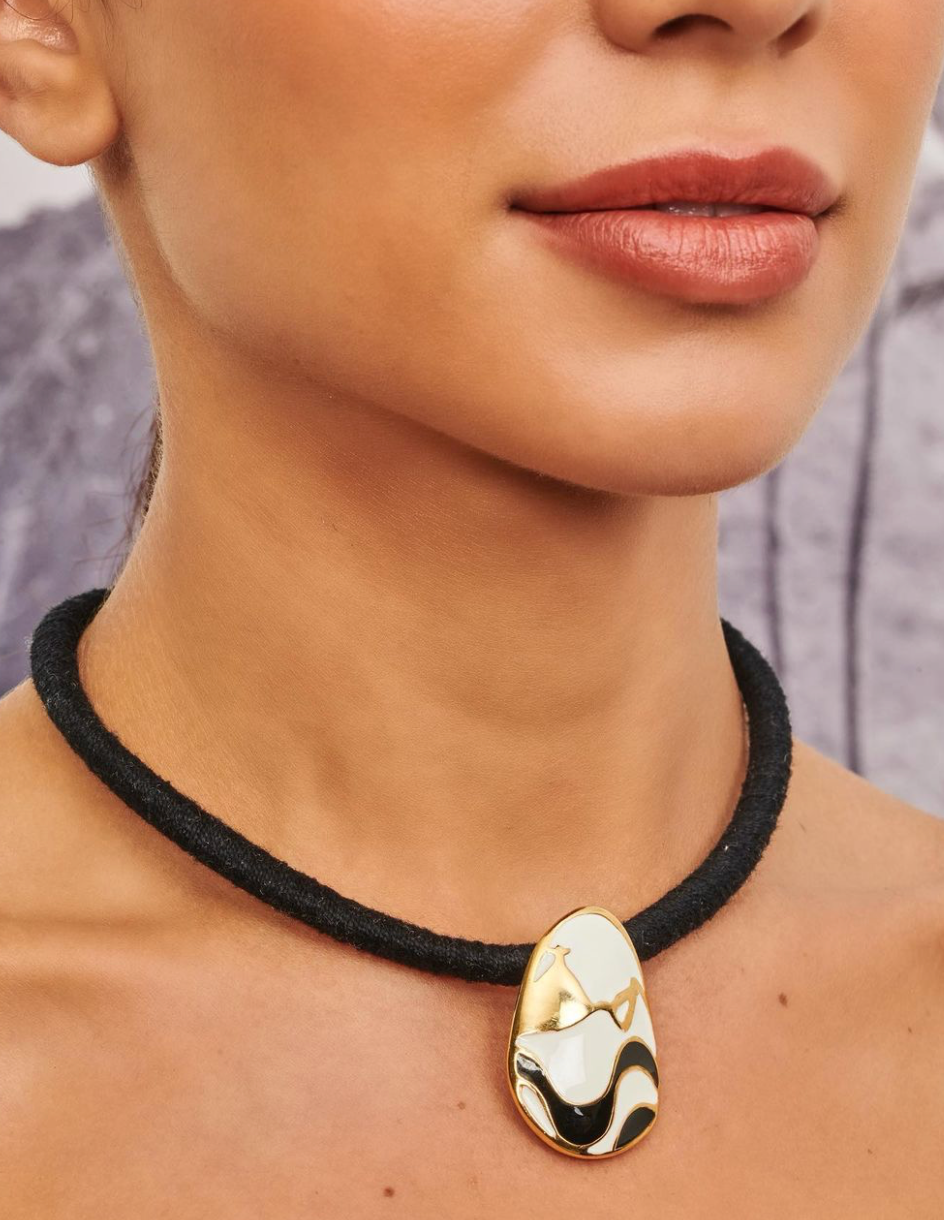 Copacabana Mosaic Pendant Choker