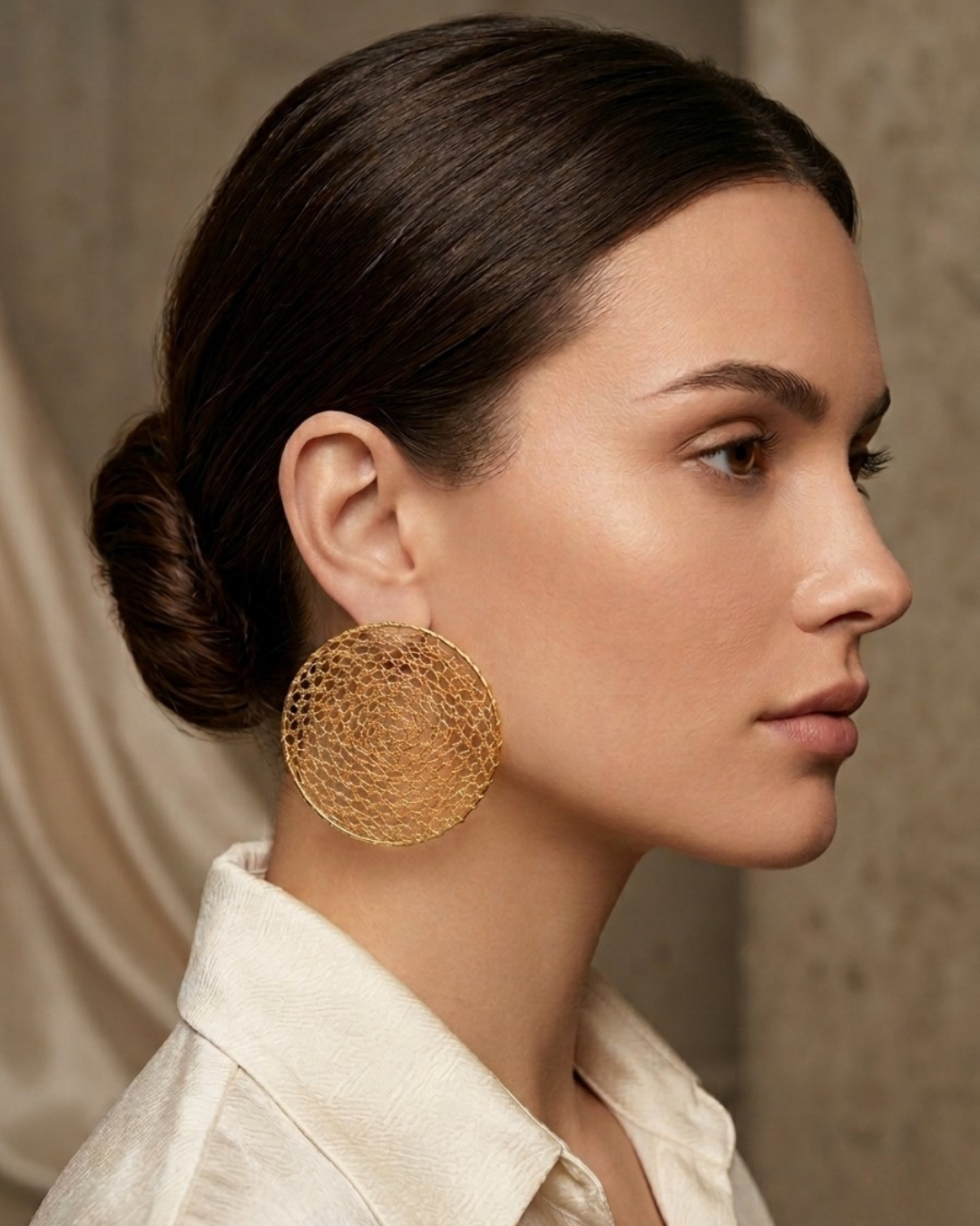 Luma Crochet Disc Earrings
