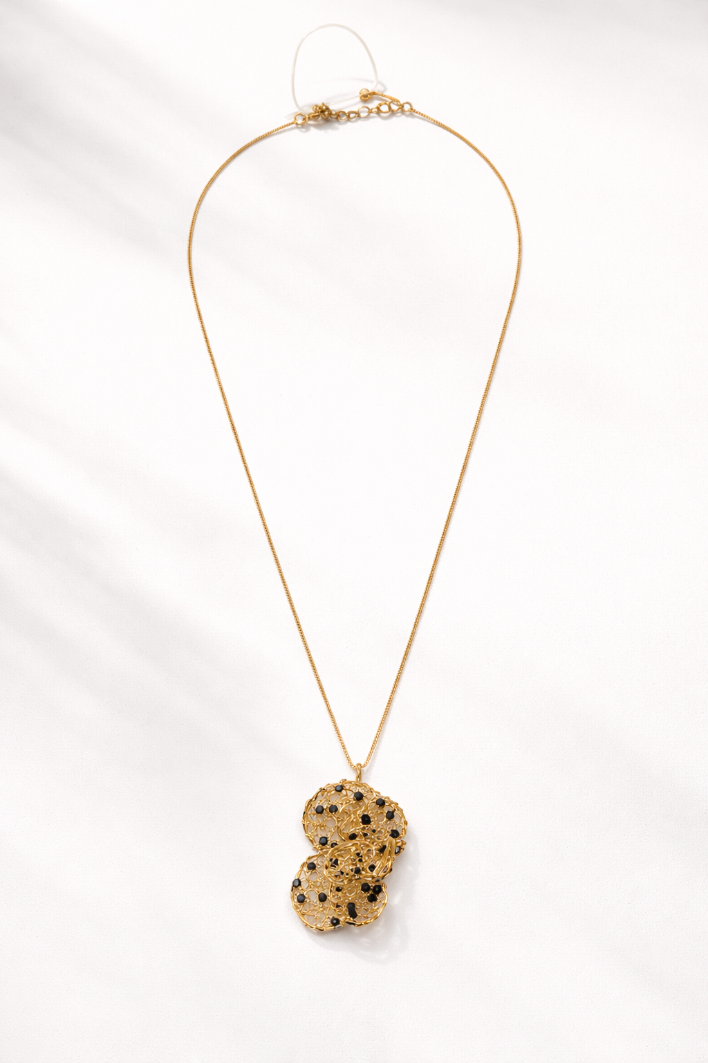 Noir Bloom Pendant Necklace