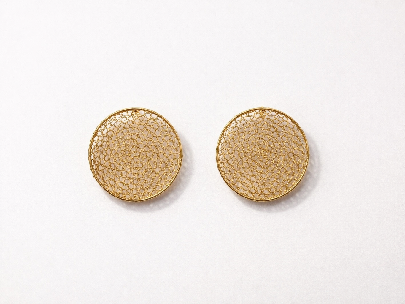 Luma Crochet Disc Earrings