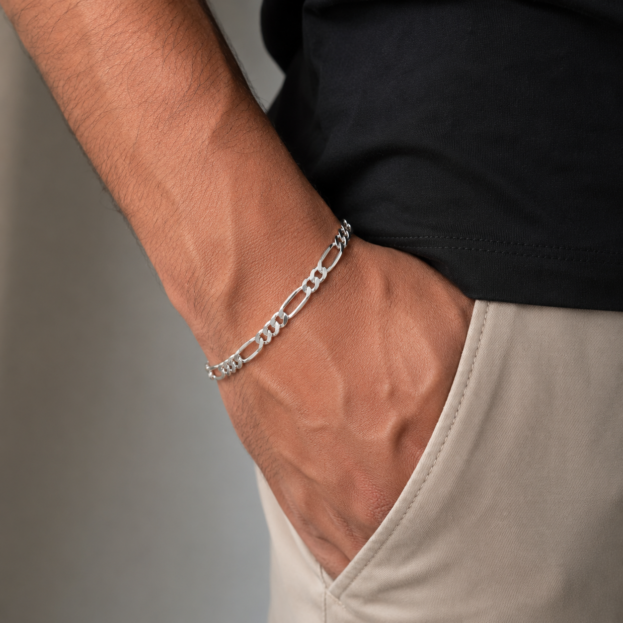 Sterling Figaro Bracelet
