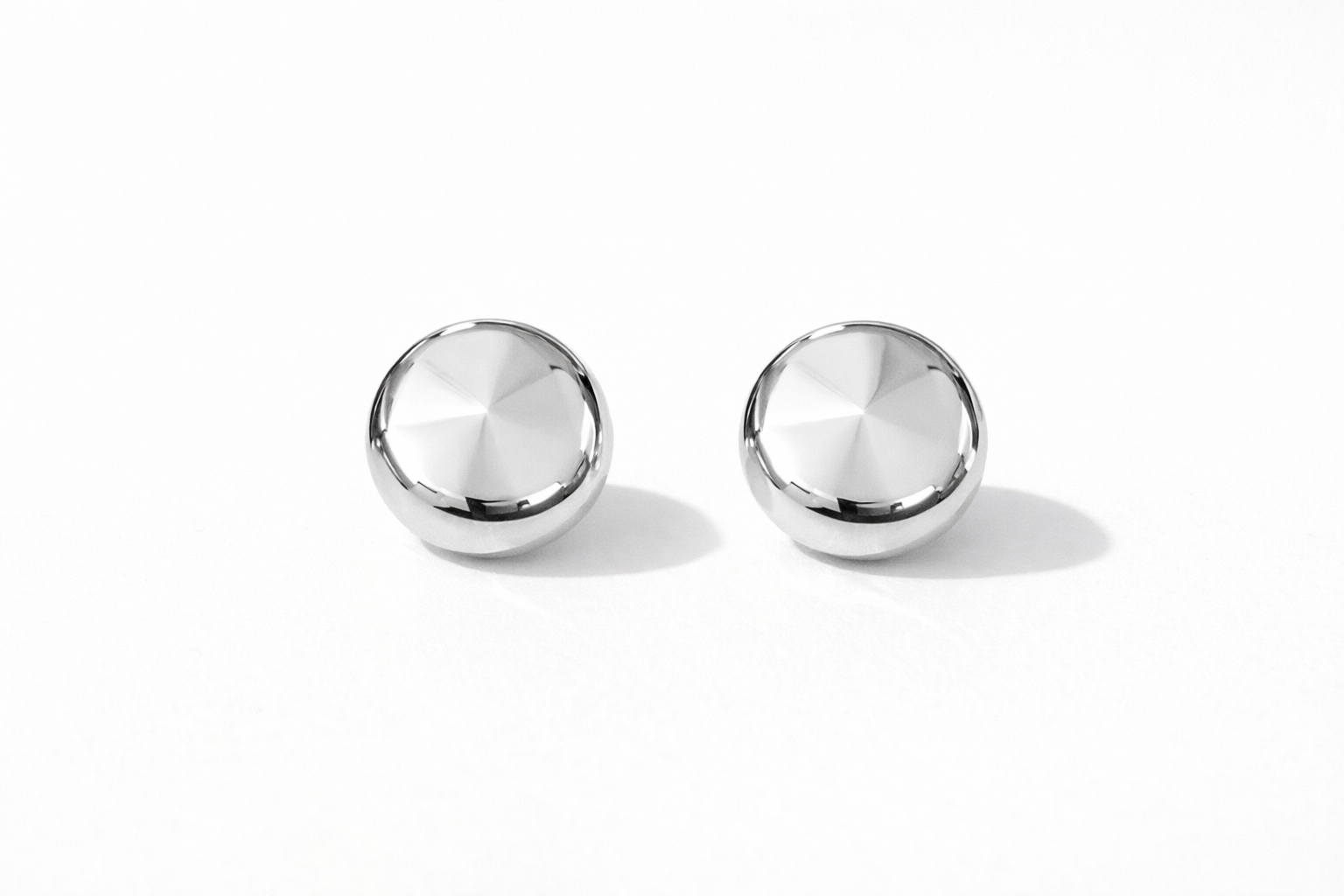 Aura Dome Silver Earrings