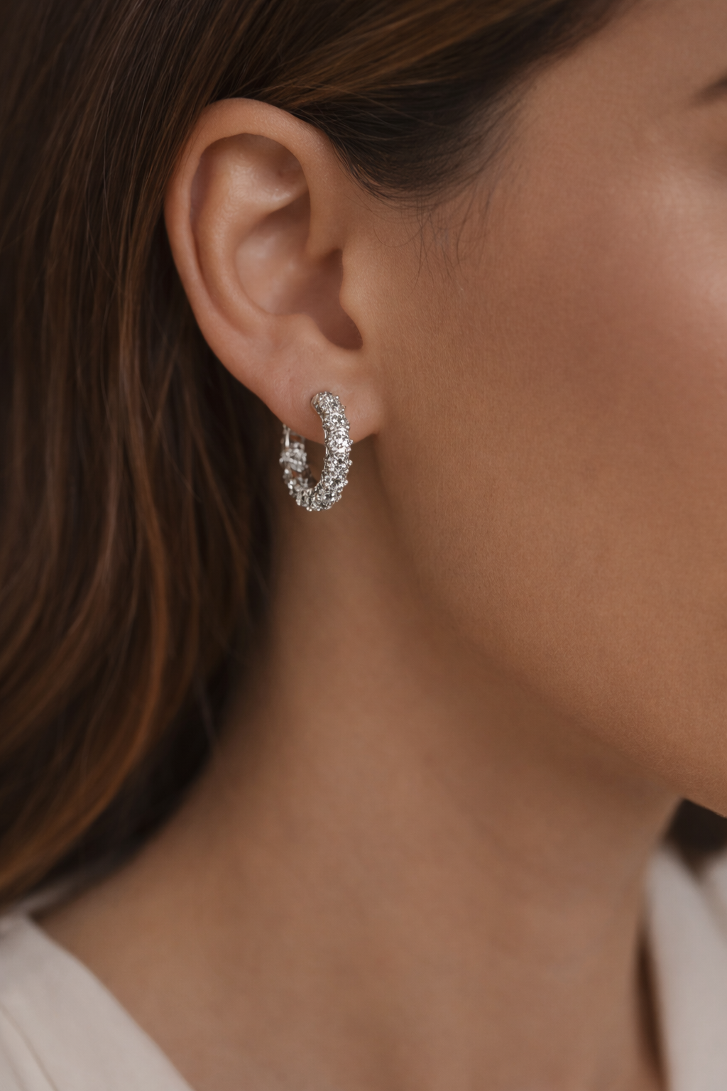 Eterna Helix Hoop Earrings