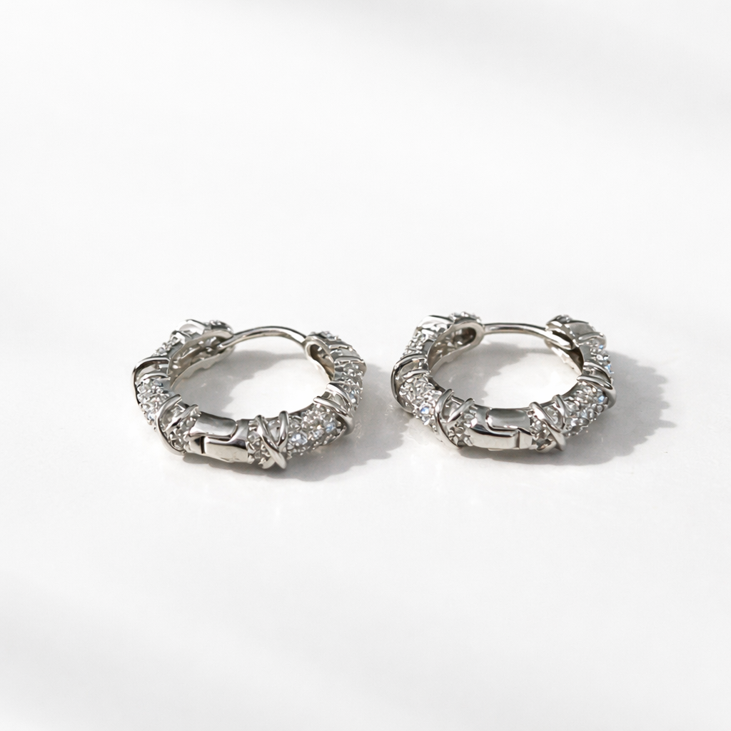 Eterna Helix Hoop Earrings