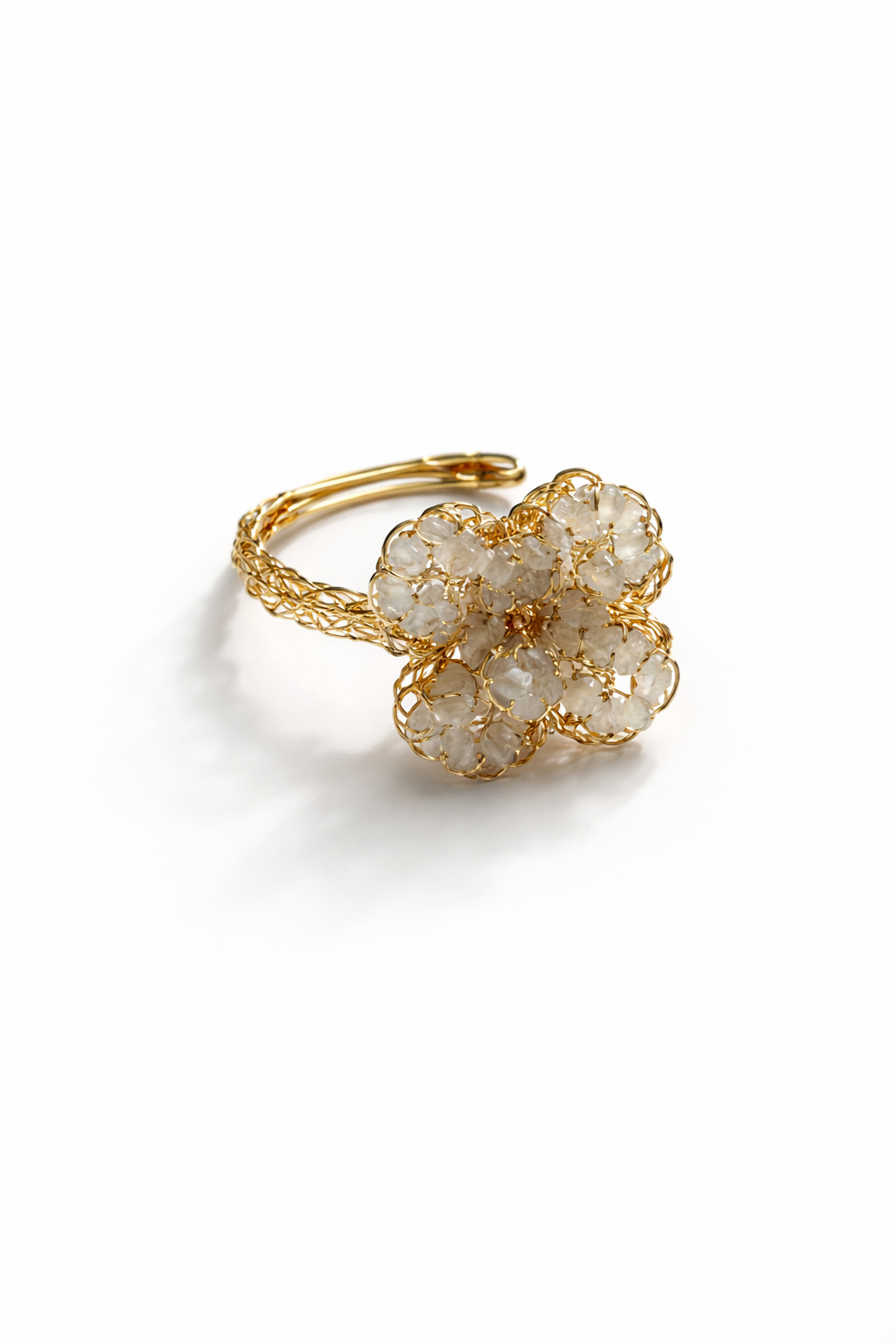 Azure Éclat Adjustable Ring
